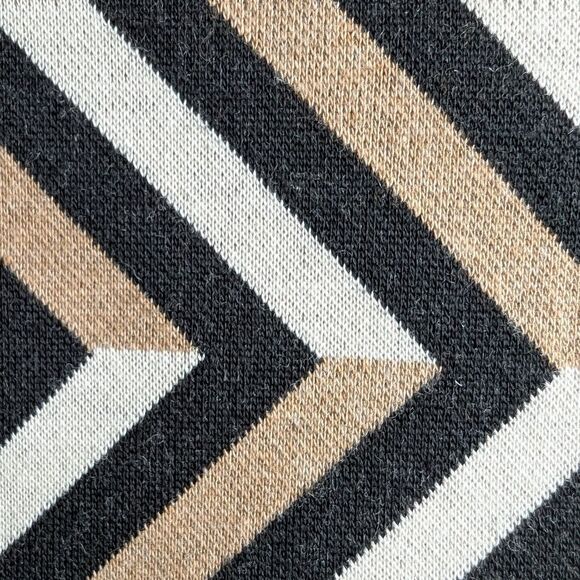 Red Valentino Mink Fur Accents Wool Blend Chevron Crop Jacket/Blazer L/Us10/It46 - Picture 14 of 16